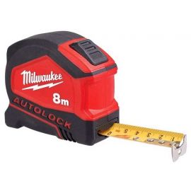 Milwaukee Рулетка Tape Measure Autolock, 8мх25мм, з фіксатором змотування, АБС-пластик