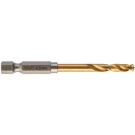 Milwaukee Свердло по металу RedHEX HSS-G TiN, 4.5х29х76мм