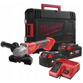 Milwaukee Шліфмашина кутова акумуляторна M18 BLSAG125X-402X 125мм 18В 2x4А·год ЗП М12-18С 11000об·хв 2.4кг кейс