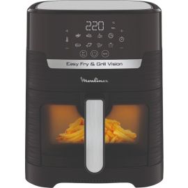 Moulinex Мультипіч Easy Fry&Grill Window, 1550Вт, чаша-4.2л, сенсорне керув., 8 програм, з віконцем, пластик, чорний