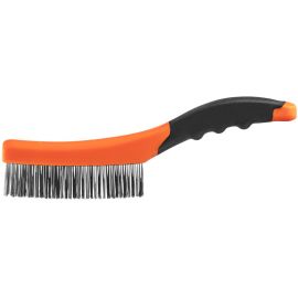 Neo Tools Щітка дротяна пряма, 4х16 рядів, прямий дріт 0.3мм, 260мм, двокомпонентне руків'я