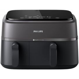 Philips Мультипіч Ovi Dual Series 3000 2750Вт, чаша-6+3л, сенсорне управл., 2 контейнера,8 авто. програм, пластик, чорний