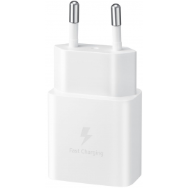 Samsung Зарядний пристрій мережевий 15Вт USB-С, кабель USB-C > USB-C, 1м, білий