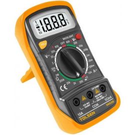 Tolsen Мультиметр цифровий, 0-600В, LCD-дисплей з підсвіткою