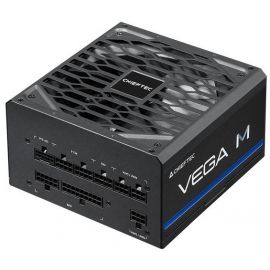 Chieftec Блок живлення Vega M (750W), >90%, 80+ Gold, 135мм FDB, 1xMB 24pin(20+4), 2xCPU 8pin(4+4), 3xMolex, 6xSATA, 4xPCIe 8pin(6+2), 1xPCIe GEN5 16pin, Fully Modular