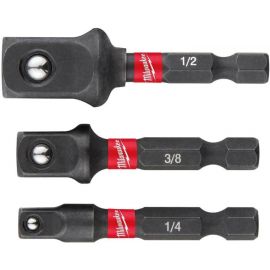 Milwaukee Перехідник, набір 3шт, 1/4",3/8",1/2", для торцевих головок