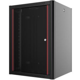 MIRSAN Шафа 19", 12U, WTN, 600x600 мм, максимально 100 кг, чорна