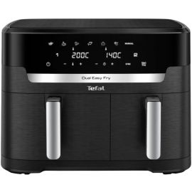 Tefal Мультипіч Dual Easy Fry XXL, 2700Вт, чаша-6.5+4.5л, сенсорне керув., 2 чаши, гриль, пластик, чорний
