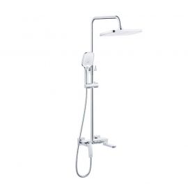 Душова система універсальна Qtap Tern на три споживача (з виливом) QTTER111CRM47591 Chrome