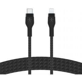 Belkin Кабель USB-С - Lightning, BRAIDED SILICONE, 1m, black