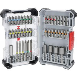 Bosch Біти Extra Hard Screwdriver Bit Set, набір 46шт, магнітний бітотримач, PH,PZ,T, SL, HEX, кейс