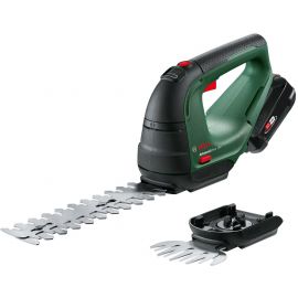 Bosch Ножиці для трави акумуляторні AdvancedShear 18V-10 + насадка кущоріз 10/20см крок різу 8мм 1xPBA 2.0Ah 2.45кг