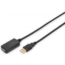 Digitus Подовжувач USB 2.0 Active Cable, A/M-A/F, 5м, чорний