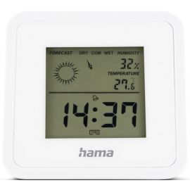 HAMA Термогігрометр Hama внутр. вимірювання, CR2032, темп-ра, вологість, білий