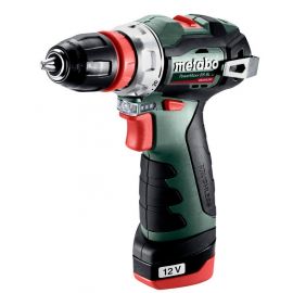 Metabo Шурпокрут-дриль POWERMAXX BS BL Q, акумуляторний, 2*12В, 2 Аг, кейс, 0.8кг