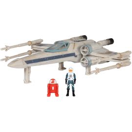 Star Wars Ігрова колекційна фігурка Medium Vehicle Транспорт та фігурка X-Wing (Blue 1) + Antoc Merric & R2-R9 12.5см