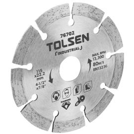 Tolsen Диск алмазний, сегментний, 230х22.2мм