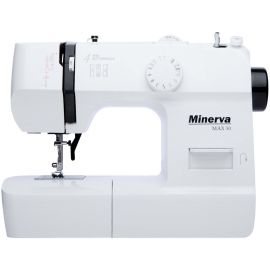 Minerva Швейна машина Max30, електромех., 71 Вт, 13 швейних операцій, петля напівавтомат, білий