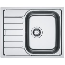 Franke Мийка кухонна Spark, нерж.сталь, прямокутник, з крилом, 620х500х160мм, чаша - 1, накладна, SKL 611-62, нерж декор