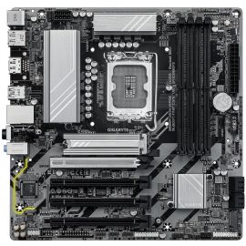 Gigabyte Материнська плата B860M DS3H WIFI6E s1851 B860 4xDDR5 M.2 Wi-Fi BT HDMI DP mATX