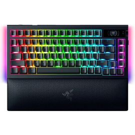 Razer Клавіатура механічна BlackWidow V4 Pro 75%, 81key, Mechanical Switches Gen-3, USB-A/WL/BT, EN, RGB, чорний