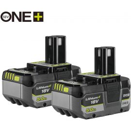 Ryobi Набір акумуляторів ONE+ RB1850X2 Lithium+ 18В 2х5А·год