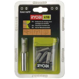 Ryobi Набір біт RAK16FP 15 біт 25мм магнітний тримач біт 60мм