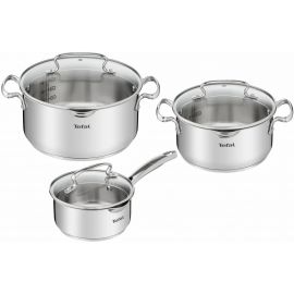 Tefal Набір посуду DUETTO+, 6предметів, нержавіюча сталь, скло