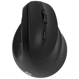 Миша 2E MF325 Silent, WL/BT, вертикальна, чорний