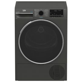 Сушильна машина Beko тепловий насос, 8кг, A++, 60см, дисплей, підсвітка барабану, сірий