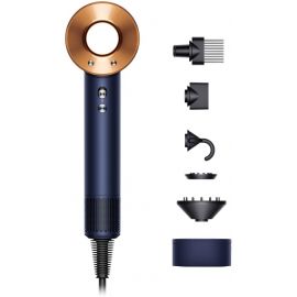 Фен Dyson HD07 Supersonic Prussian Blue/Rich Copper, 1600Вт, 4 режими, іонізація, хол. обду, кейс для зберігання, синьо-мідний