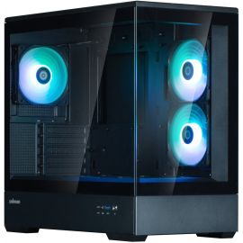 Корпус Zalman P30 Black V2, без БЖ, 1xUSB3.0, 1хUSB Type-C, 3x120мм ARGB, TG Front/Side Panel, mATX, чорний