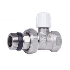 Кран радіаторний Icma 3/4" з антипротіканням прямий без ручки №815+940