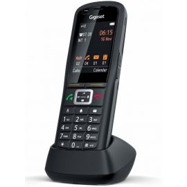 Трубка IP-DECT Gigaset R700H PRO 1xMicro-USB, 1x3.5 мм роз'єм для гарнітури, DECT, BT, 2.4" кольоровий дисплей, IP65