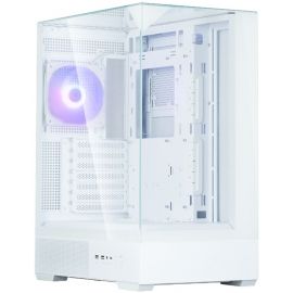 Корпус Zalman P40 Prism без БЖ, 2xUSB3.0, 1xUSBType-C, 1x120мм ARGB, VGA 420мм, LCS ready, TG 3x Panels, ATX, білий