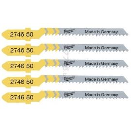 Полотно пиляльне для електролобзика Milwaukee T119BO по дереву, крок зуба 2мм х 50мм, 5шт