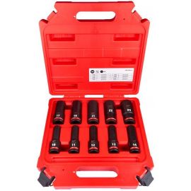 Набір торцевих головок Milwaukee, ударні, 1/2"", 10шт, 10-24мм, кейс