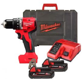 Шурупокрут-дриль акумуляторний Milwaukee BLPDRC-202C 18В 2х2А·год 60.5Нм 0·1700об·хв ЗП M12-18C кейс 1.5кг