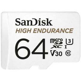 Карта пам'яті SanDisk microSD   64GB C10 UHS-I U3 V30 R100/W40MB/s High Endurance