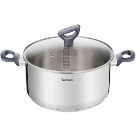 Каструля Tefal Daily Cook з кришкою, 24см, нержавіюча сталь, алюміній, бакеліт