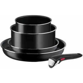 Набір посуду Tefal Ingenio Easy Cook & Clean, 5предметів, алюміній, нержавіюча сталь, бакеліт, чориний