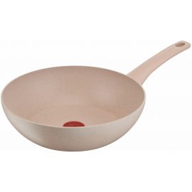 Сковорода ВОК Tefal Delight,28см, алюміній, бакеліт, бежевий