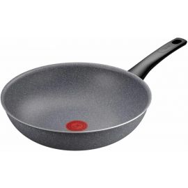 Сковорода ВОК Tefal Hard Stone,28см, алюміній, бакеліт, сірий