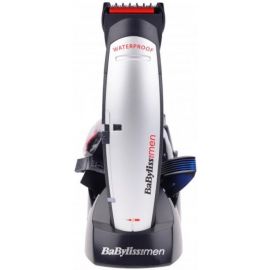 Набір для стрижки Babyliss, для голови, вусів, бороди,носа і тіла, мережа+акум., насадок-10, сріблястий