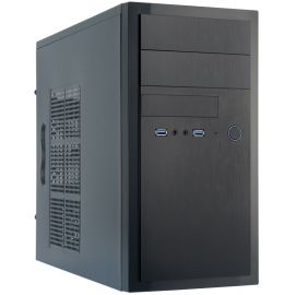 Корпус CHIEFTEC Elox HT-01B, без БЖ, 2xUSB3.1, VGA 340мм, mATX, чорний