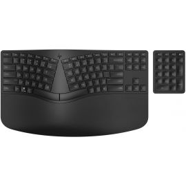 Клавіатура мембранна HP 960 BLK Ergonomic split-zone, 112key, BT, EN/UK, чорний