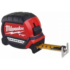 Рулетка Milwaukee Magnetic GEN III, 8мх27мм, з фіксатором змотування, АБС-пластик, магніт