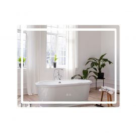 Дзеркало Qtap Mideya (DC-F910) 1000х800 з LED-підсвічуванням Touch, з антизапотіванням, димером, рег. яскравості QT2078F910W