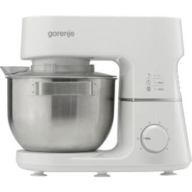 Кухонна машина Gorenje 800Вт, чаша-метал, корпус-метал, насадок-3, білий