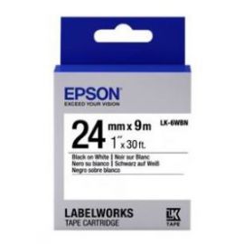 Картридж зі стрічкою Epson LK6WBN принтерів LW-600P/LW-700/LW-Z710/LW-900P/LW-1000P/LW-Z5000BE Std Blk/Wht 24mm/9m